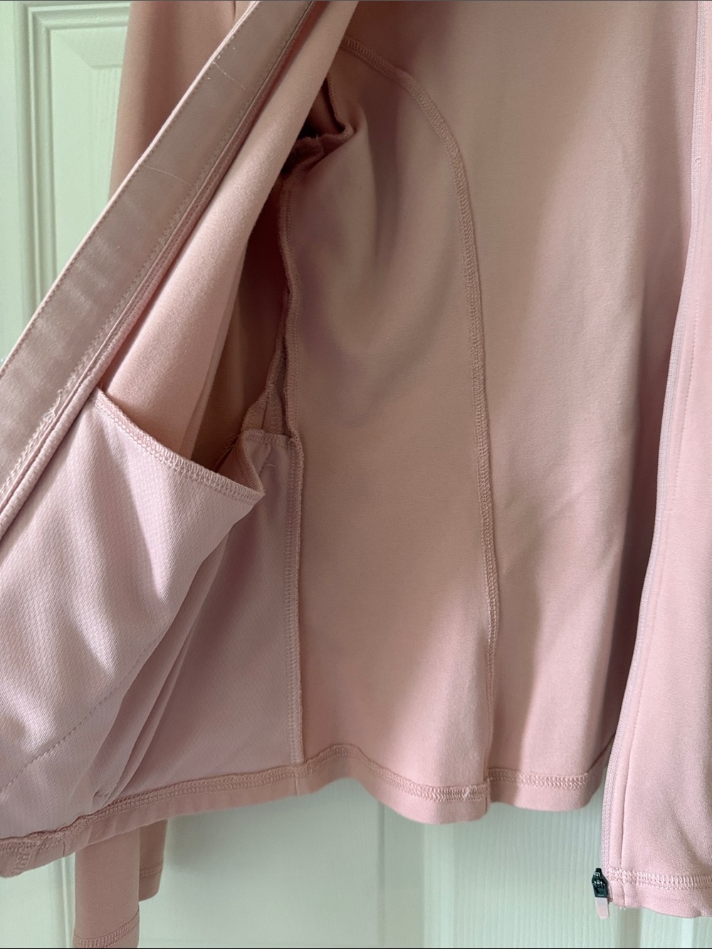 Jaanuu Women's Dusty Pink Utility Zip Jacket - Picture 7 of 8